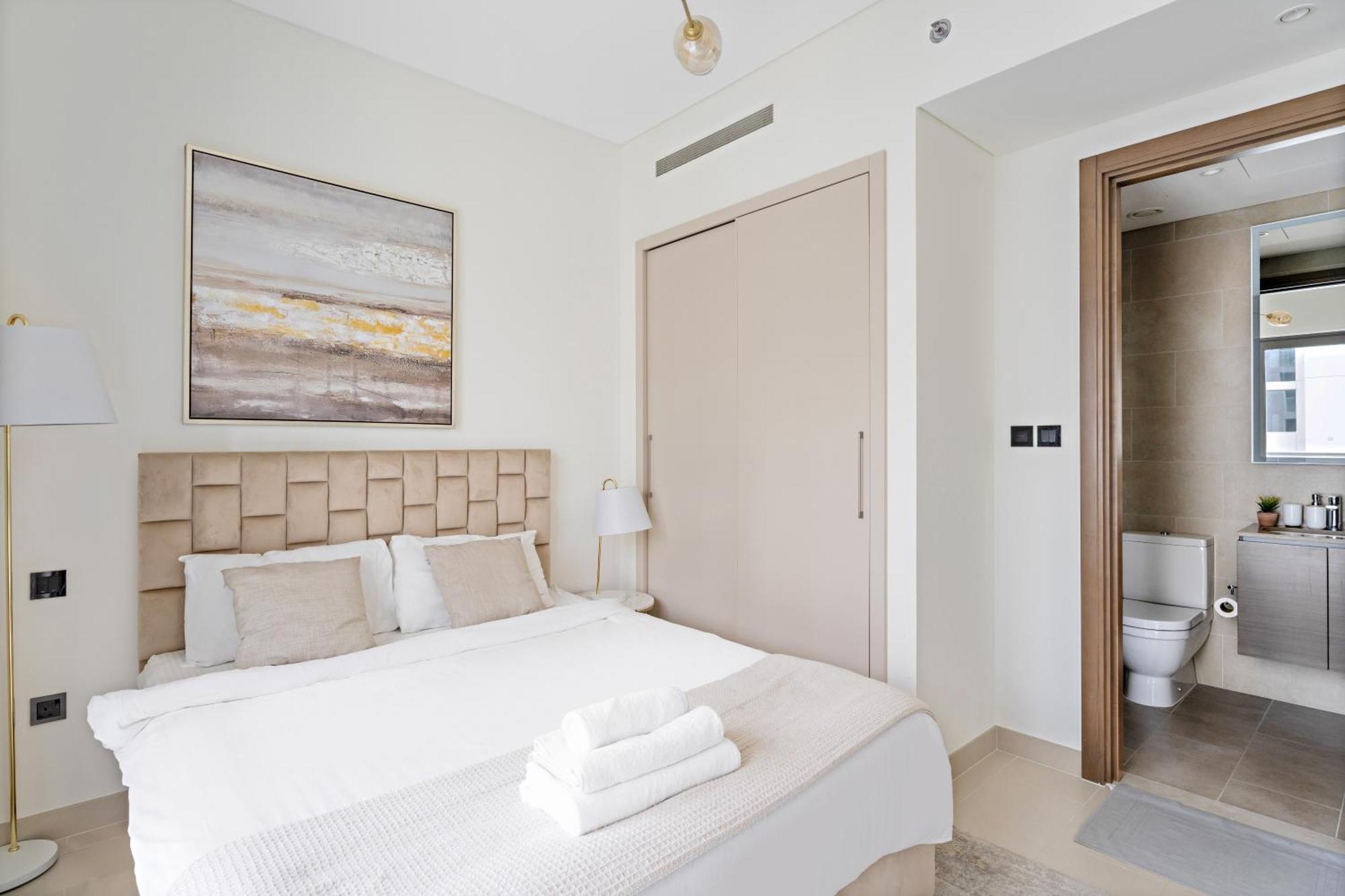 Beautiful 2 Bedroom Next To Business Bay - Sobha Creek Vista Dubai Buitenkant foto